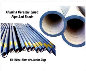 Alumina Ceramic Lined Straight Pipe